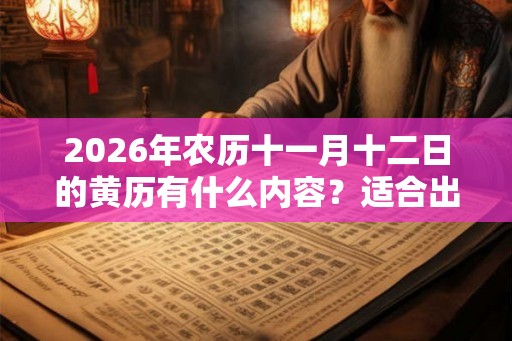 2026年农历十一月十二日的黄历有什么内容?适合出殡吗? 2026年农历十一月十二日的黄历有什么内容?适合出殡吗?