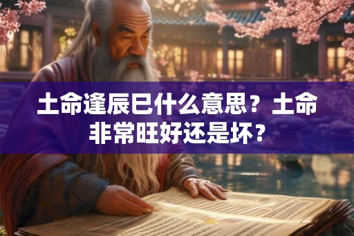 土命逢辰巳什么意思？土命非常旺好还是坏？