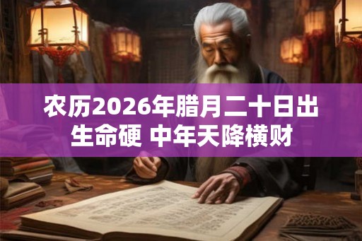 农历2026年腊月二十日出生命硬 中年天降横财 农历2026年腊月二十日出生命硬 中年天降横财
