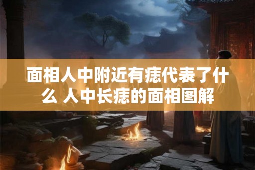 面相人中附近有痣代表了什么 人中长痣的面相图解