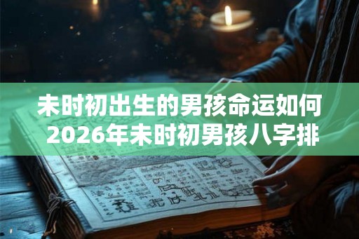 未时初出生的男孩命运如何 2026年未时初男孩八字排盘 未时初出生的男孩命运如何 2026年未时初男孩八字排盘