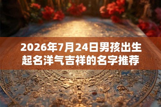 2026年7月24日男孩出生起名洋气吉祥的名字推荐 2026年7月24日男孩出生起名洋气吉祥的名字推荐
