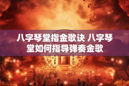 八字琴堂指金歌诀 八字琴堂如何指导弹奏金歌 八字琴堂指金歌诀 八字琴堂如何指导弹奏金歌