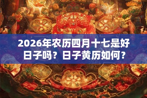 2026年农历四月十七是好日子吗？日子黄历如何？