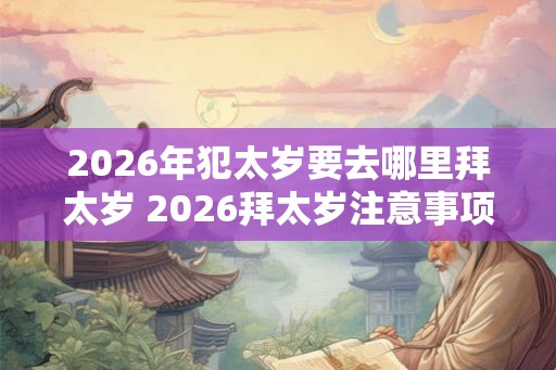 2026年犯太岁要去哪里拜太岁 2026拜太岁注意事项