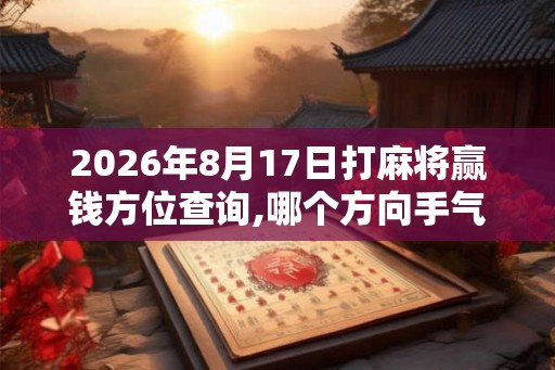 2026年8月17日打麻将赢钱方位查询,哪个方向手气佳