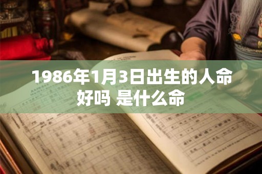 1986年1月3日出生的人命好吗 是什么命