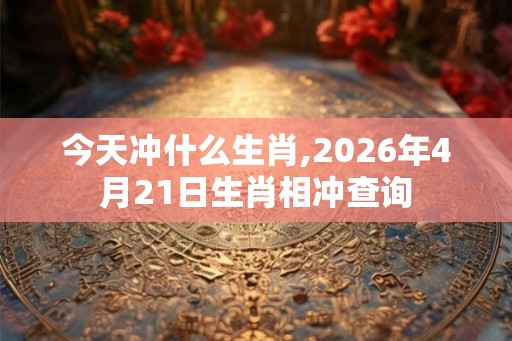 今天冲什么生肖,2026年4月21日生肖相冲查询