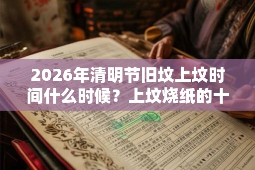 2026年清明节旧坟上坟时间什么时候?上坟烧纸的十大禁忌? 2026年清明节旧坟上坟时间什么时候?上坟烧纸的十大禁忌?