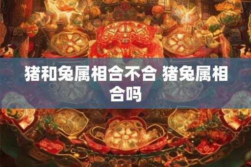猪和兔属相合不合 猪兔属相合吗