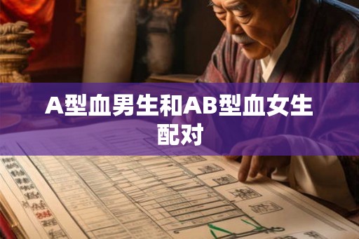 A型血男生和AB型血女生配对