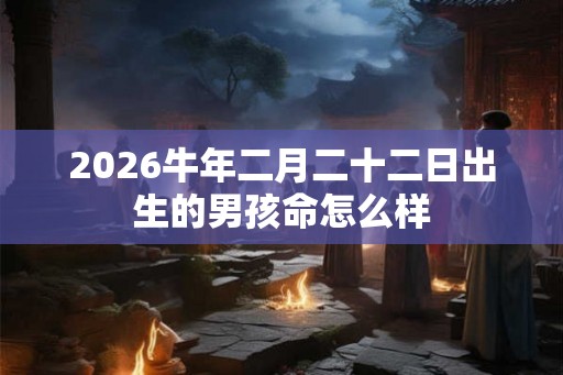 2026牛年二月二十二日出生的男孩命怎么样