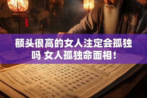 额头很高的女人注定会孤独吗 女人孤独命面相！