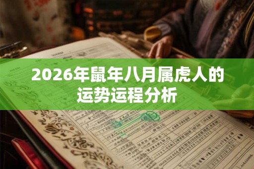 2026年鼠年八月属虎人的运势运程分析