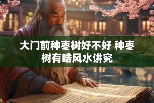 大门前种枣树好不好 种枣树有啥风水讲究 大门前种枣树好不好 种枣树有啥风水讲究