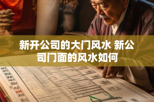 新开公司的大门风水 新公司门面的风水如何