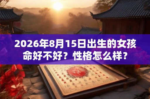 2026年8月15日出生的女孩命好不好？性格怎么样？