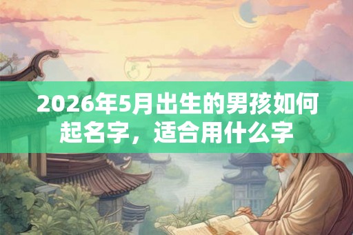 2026年5月出生的男孩如何起名字,适合用什么字 2026年5月出生的男孩如何起名字,适合用什么字