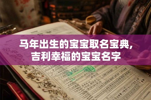 马年出生的宝宝取名宝典,吉利幸福的宝宝名字
