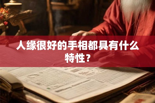 人缘很好的手相都具有什么特性？
