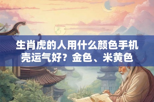 生肖虎的人用什么颜色手机壳运气好？金色、米黄色