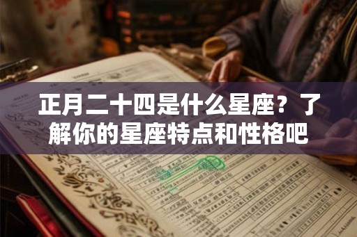 正月二十四是什么星座？了解你的星座特点和性格吧