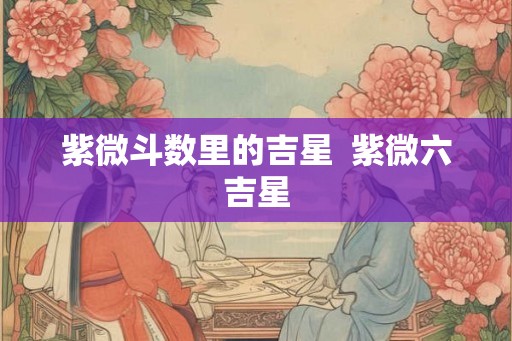 紫微斗数里的吉星  紫微六吉星