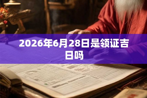 2026年6月28日是领证吉日吗 2026年6月28日是领证吉日吗