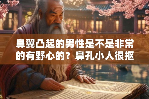 鼻翼凸起的男性是不是非常的有野心的？鼻孔小人很抠门的吗？