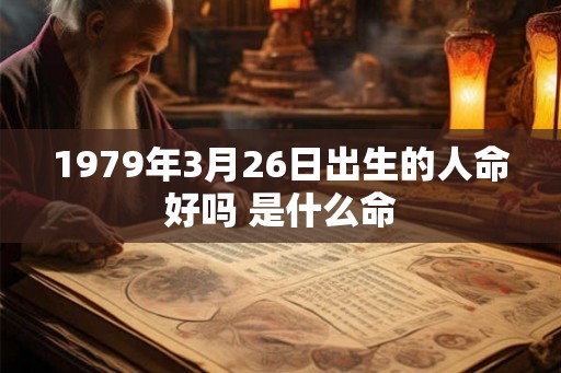 1979年3月26日出生的人命好吗 是什么命