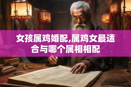 女孩属鸡婚配,属鸡女最适合与哪个属相相配