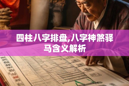 四柱八字排盘,八字神煞驿马含义解析 四柱八字排盘,八字神煞驿马含义解析