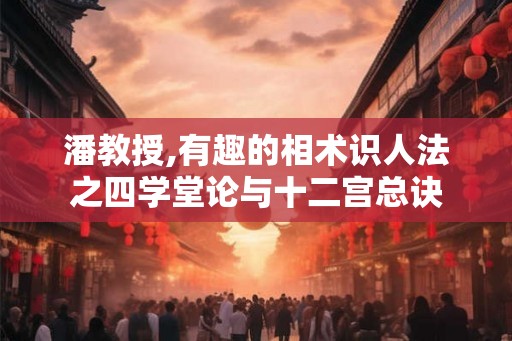 潘教授,有趣的相术识人法之四学堂论与十二宫总诀