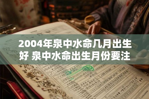 2004年泉中水命几月出生好 泉中水命出生月份要注意哪些