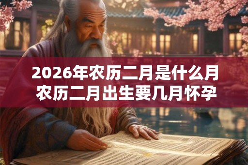 2026年农历二月是什么月 农历二月出生要几月怀孕