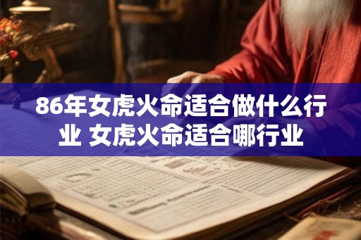 86年女虎火命适合做什么行业 女虎火命适合哪行业
