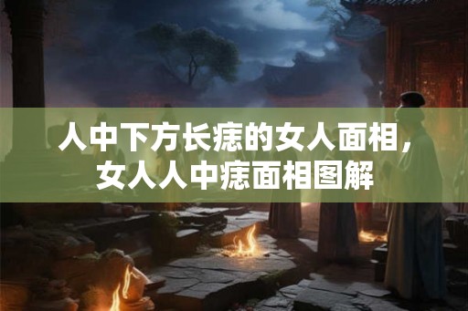 人中下方长痣的女人面相，女人人中痣面相图解