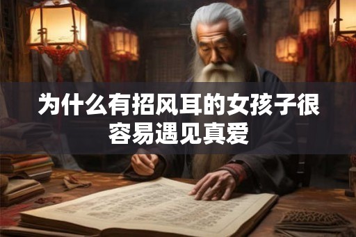为什么有招风耳的女孩子很容易遇见真爱