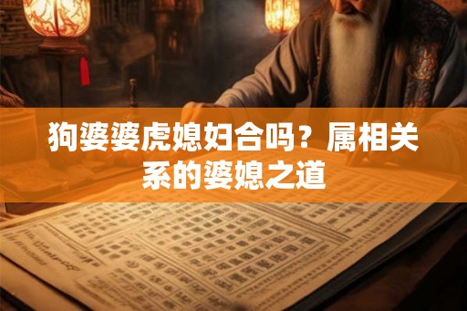 狗婆婆虎媳妇合吗？属相关系的婆媳之道