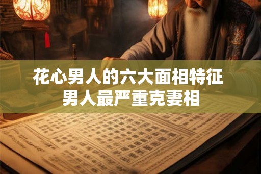 花心男人的六大面相特征 男人最严重克妻相