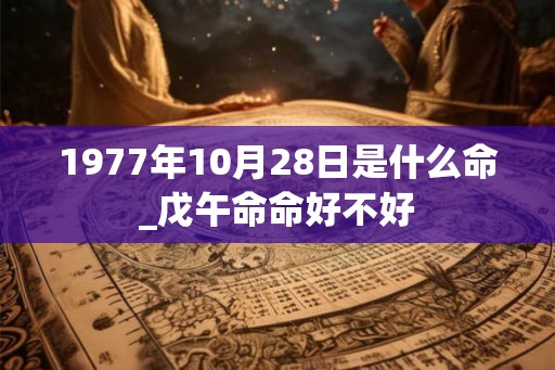 1977年10月28日是什么命_戊午命命好不好