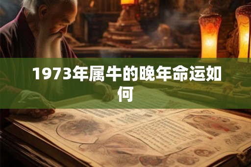 1973年属牛的晚年命运如何