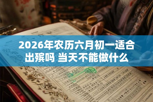 2026年农历六月初一适合出殡吗 当天不能做什么