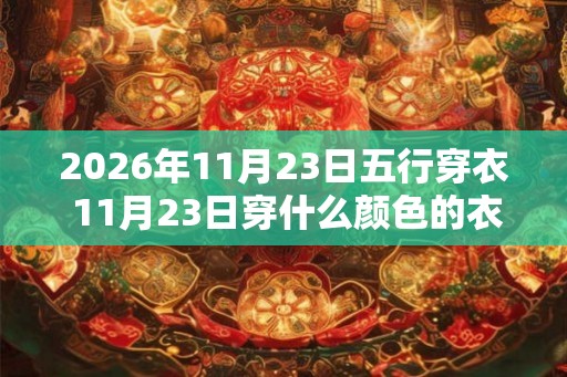 2026年11月23日五行穿衣 11月23日穿什么颜色的衣服最旺运