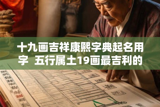十九画吉祥康熙字典起名用字 五行属土19画最吉利的字 十九画吉祥康熙字典起名用字 五行属土19画最吉利的字