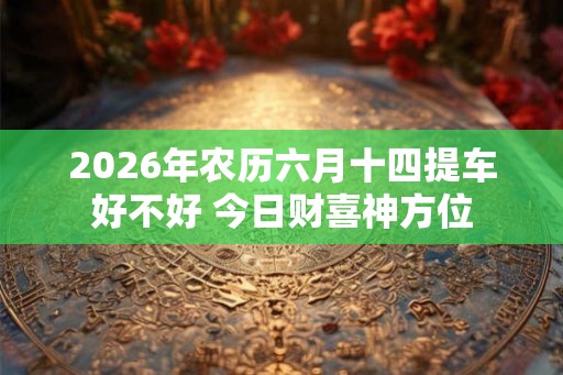 2026年农历六月十四提车好不好 今日财喜神方位