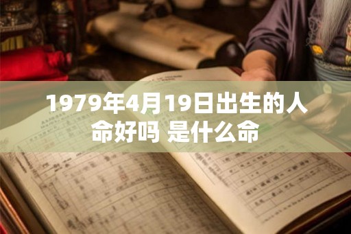 1979年4月19日出生的人命好吗 是什么命 1979年4月19日出生的人命好吗 是什么命