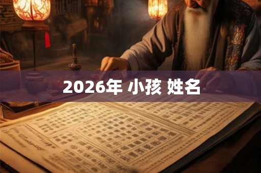 2026年 小孩 姓名