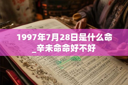 1997年7月28日是什么命_辛未命命好不好