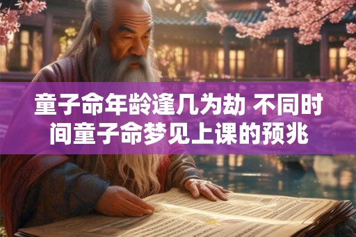 童子命年龄逢几为劫 不同时间童子命梦见上课的预兆
